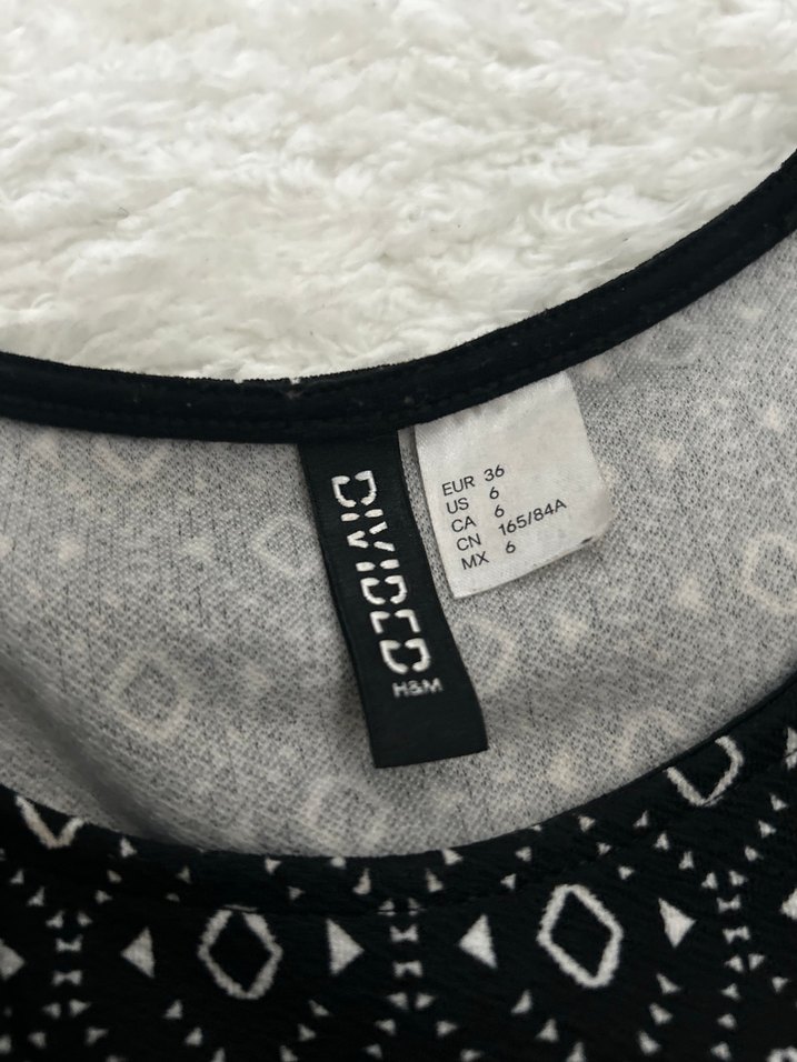 Desenli Siyah Triko Mini Elbise - Görsel 2