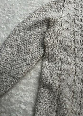 Gri İnce Örgü Kadın Kazak - Görsel 3