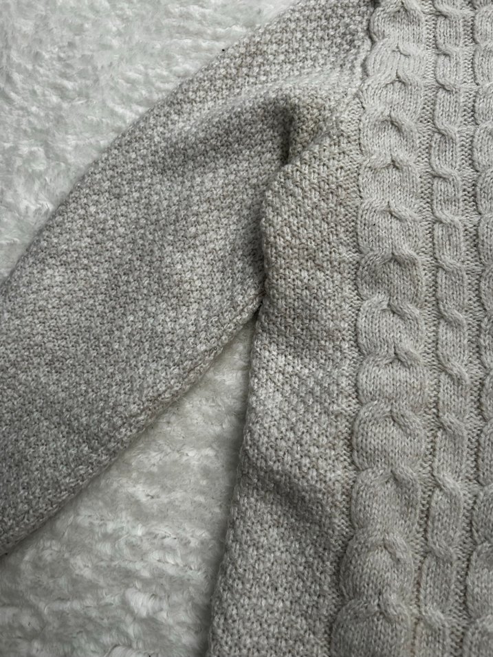 Gri İnce Örgü Kadın Kazak - Görsel 3