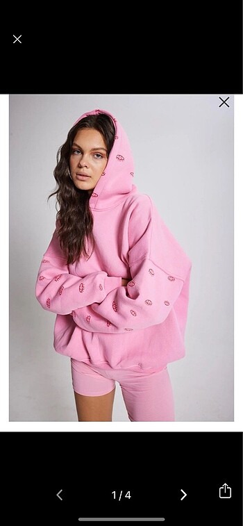 Oversize Kapüşonlu Unisex Eye Sweatshirt