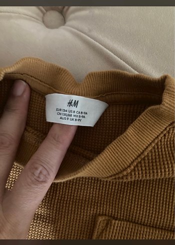H&M Koyu Kahverengi Keten Bebek Erkek Takımı