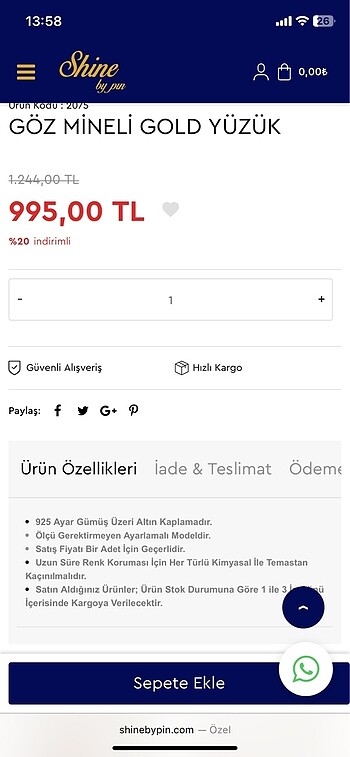 Sheinside Sıfır