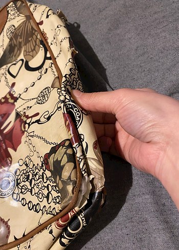 Kelebek Desenli Bohem Deri Kadın Çanta - Görsel 2