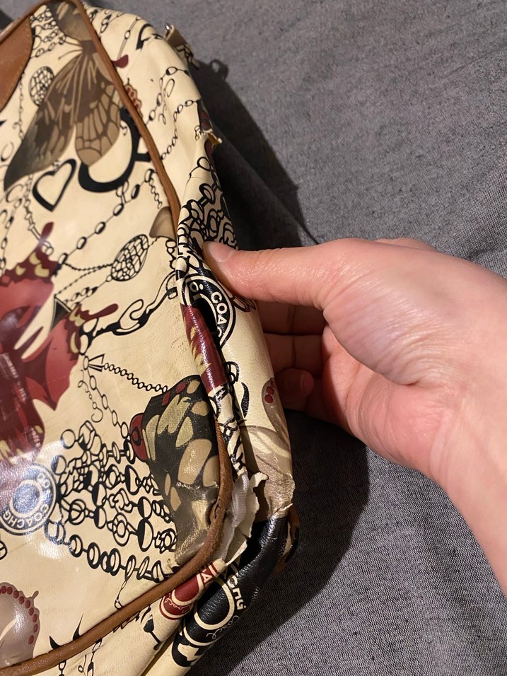 Kelebek Desenli Bohem Deri Kadın Çanta - Görsel 2