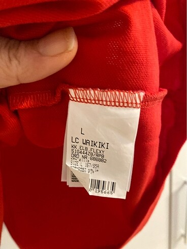 l Beden kırmızı Renk LCW yazlık kısa yüzde yüz pamuk kısa kol elbise.