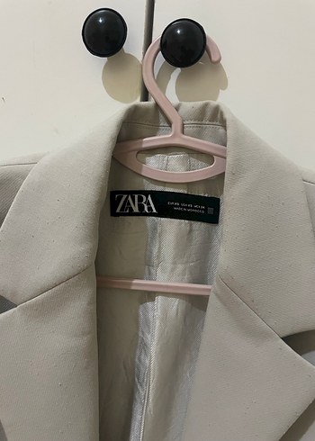 Bej Düğmeli Kadın Blazer Ceket - Görsel 2