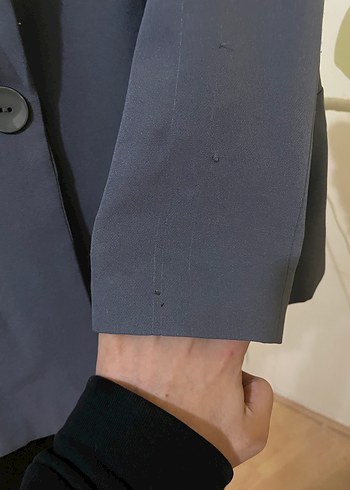 Gri Desenli Kadın Ceket - Görsel 4