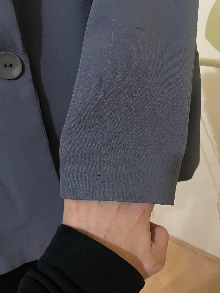 Gri Desenli Kadın Ceket - Görsel 4