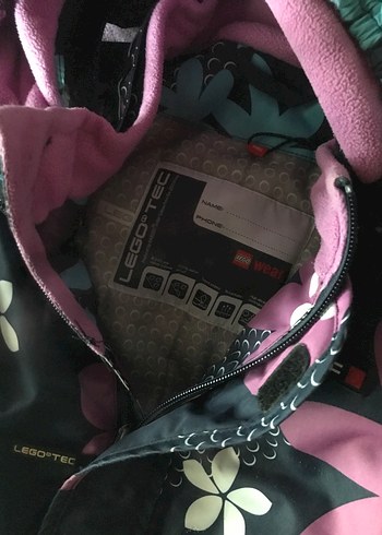 Çiçek Desenli Kız Bebek Kayak Tulumu - Görsel 4