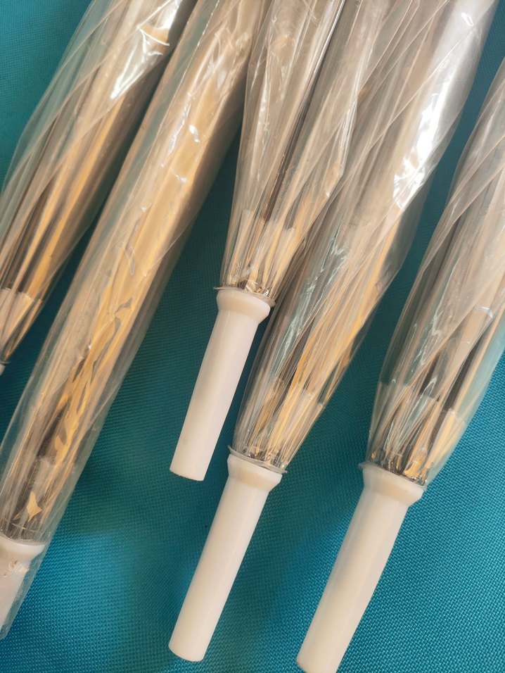 Şeffaf Beyaz Kadın Şemsiye - Görsel 4