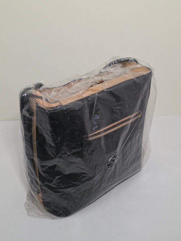 Siyah Deri Fermuarlı Kadın Çanta - Görsel 2