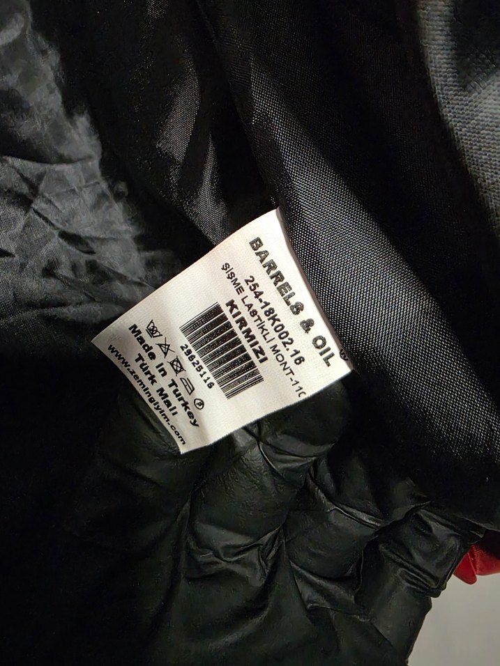 Kırmızı Kapüşonlu Mini Kadın Ceket - Görsel 5