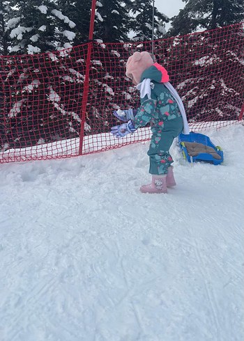 Turkuaz Desenli WEDZE ÇOCUK Kayak Tulumu - Görsel 4