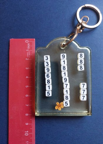 Boncuklu Vintage Kadın Anahtarlık - Görsel 5