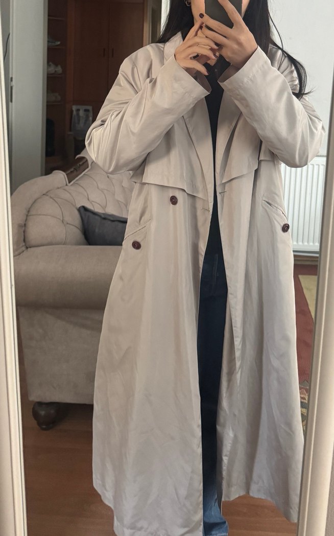 Yargıcı Bej Trençkot - Görsel 5