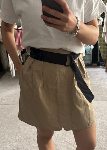 Mango Kemerli Mini Etek - Görsel 2