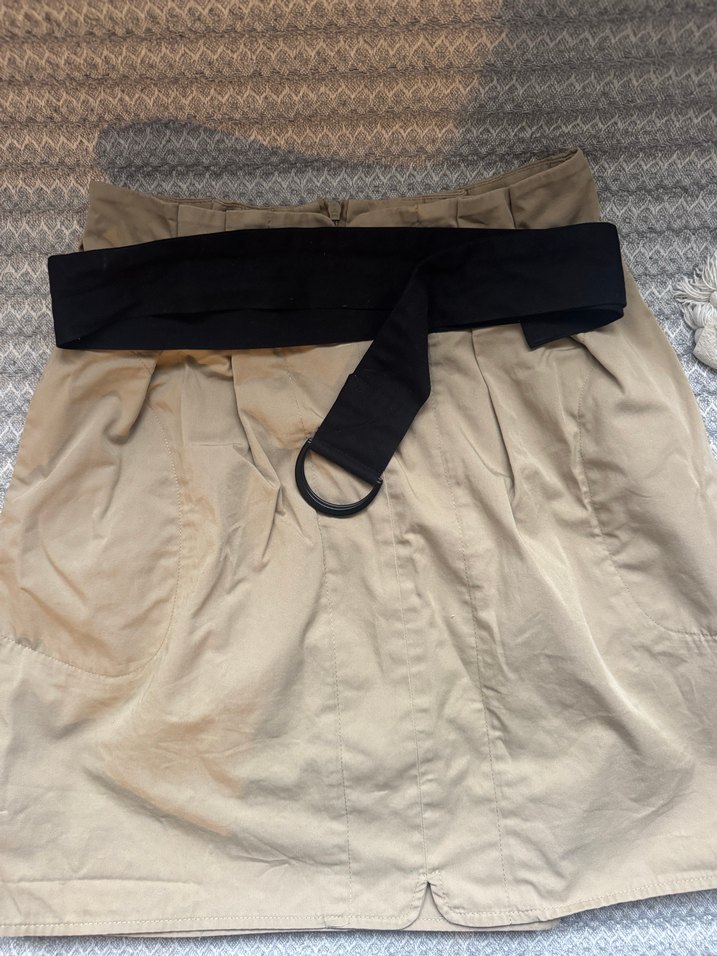 Mango Kemerli Mini Etek - Görsel 4