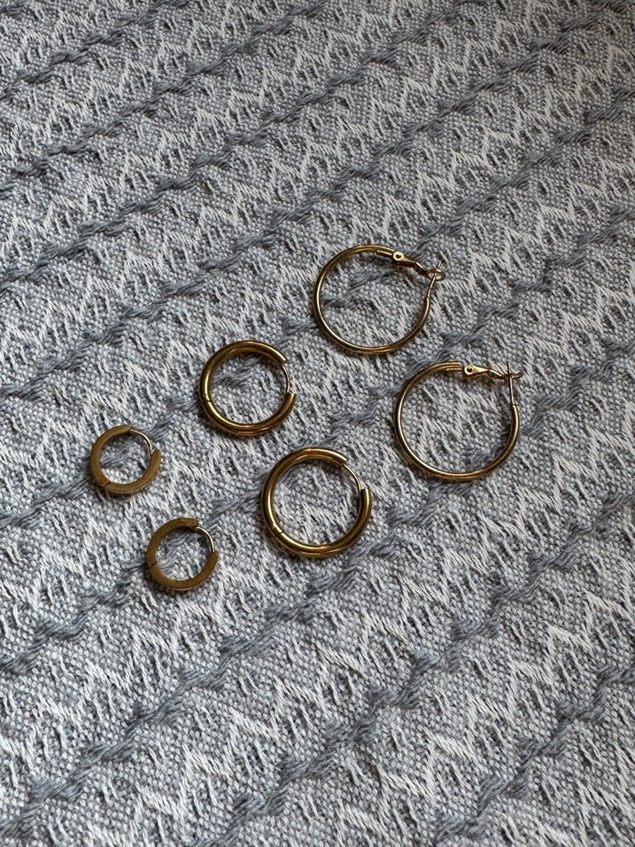 Çelik küpe seti - Görsel 2