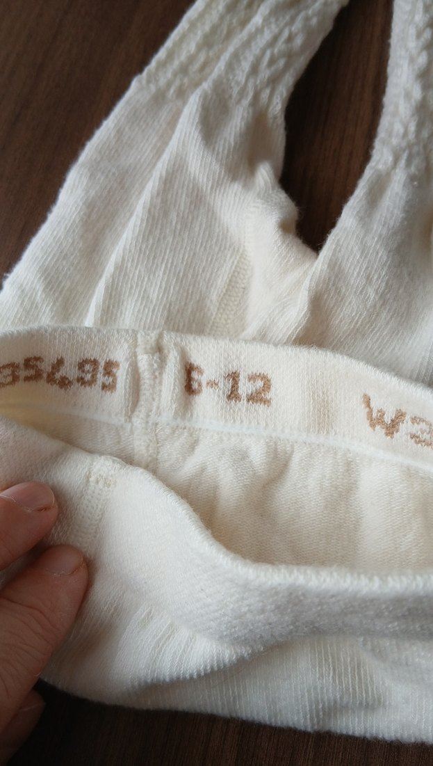 İkili bebek  külotlu Çorap Beyaz ve Krem - Görsel 2