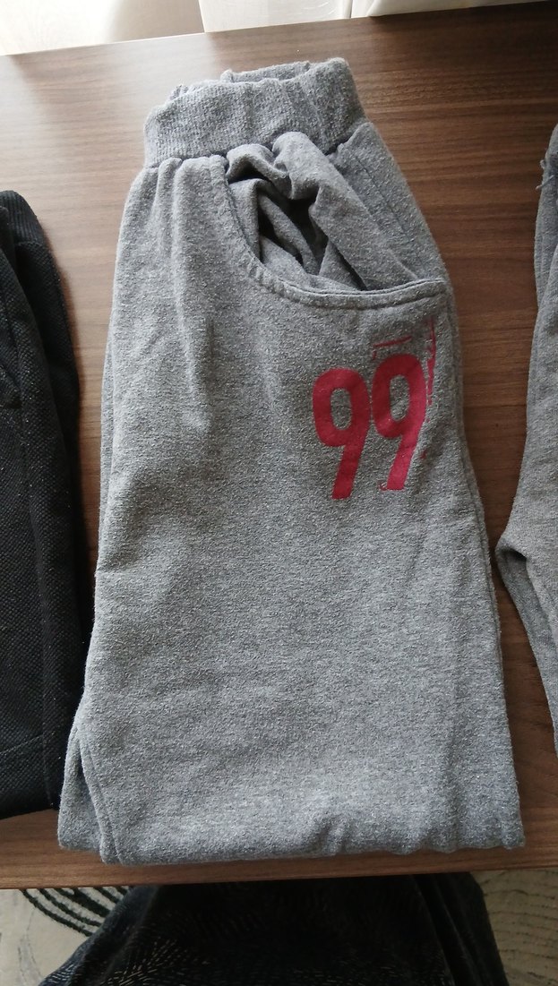 Gri Erkek Çocuk Rahat Kesim Eşofman Altı - Görsel 3