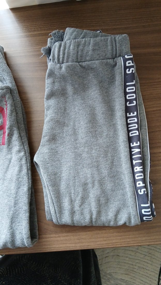 Gri Erkek Çocuk Rahat Kesim Eşofman Altı - Görsel 4