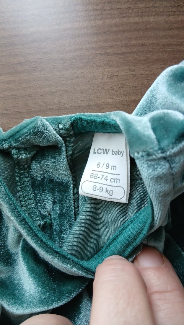 kız bebek ince kadife elbise - Görsel 2