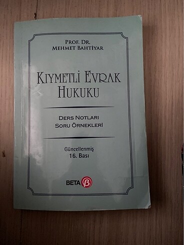 Kıymetli evrak hukuku
