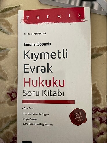 Kıymetli evrak hukuku soru kitabı