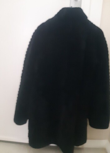 diğer Beden siyah Renk Çift taraflı kalemli kürk deri ceket