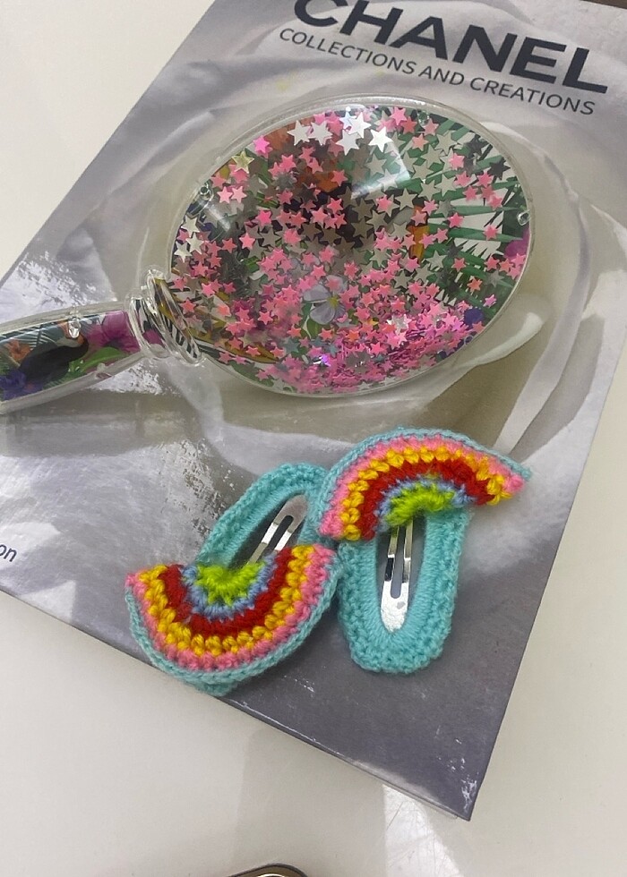 El işi renkli kız bebek tokasj - Görsel 3