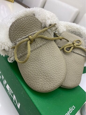 Gerçek deri bebek unısex kışlık ayakkabı - Görsel 5