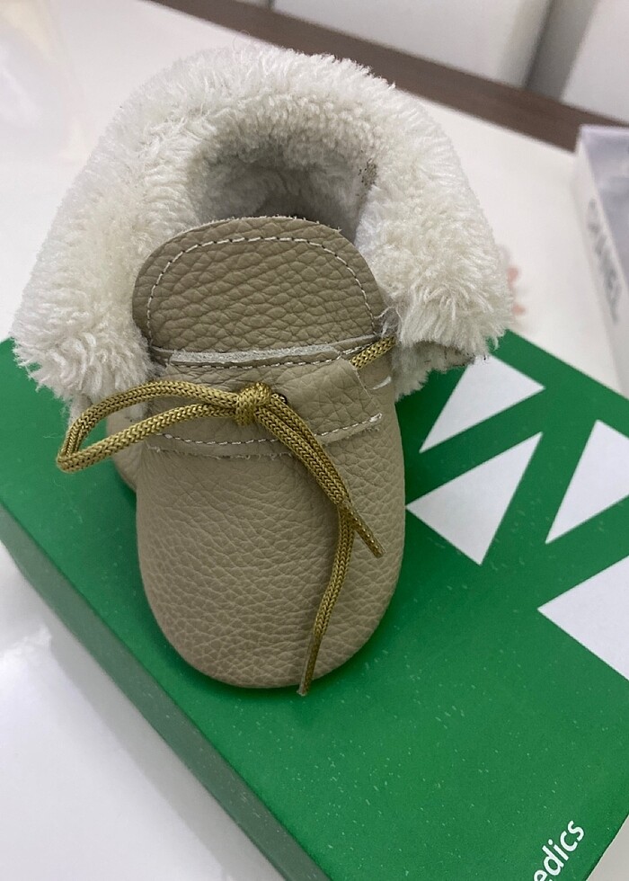 Gerçek deri bebek unısex kışlık ayakkabı - Görsel 2