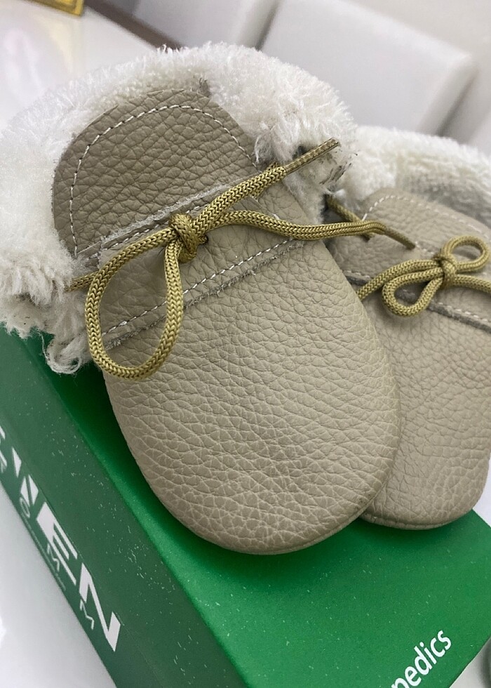 Gerçek deri bebek unısex kışlık ayakkabı - Görsel 5