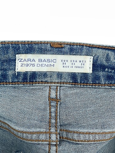 36 Beden mavi Renk Zara Jean / Kot %70 İndirimli.