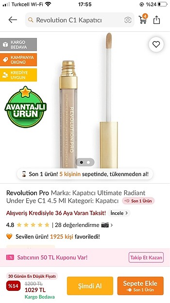 Revolution pro concealer