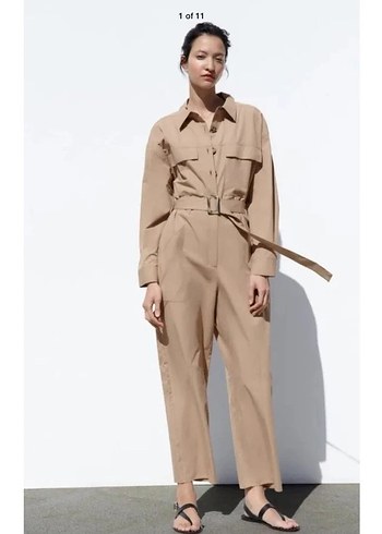 Bej Kadın tulum - Görsel 4