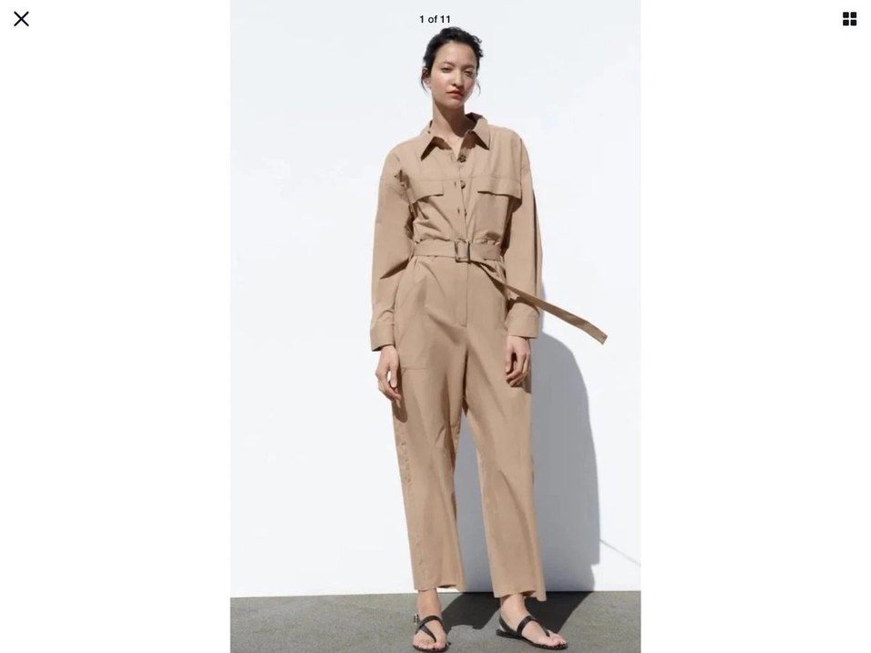 Bej Kadın tulum - Görsel 4