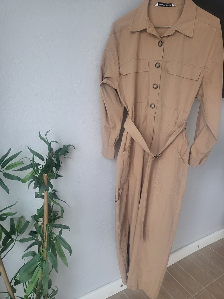 Bej Kadın tulum - Görsel 5