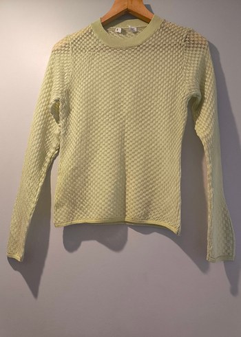 MANGO Pastel Yeşil Kendinden Desenli İnce Bluz - Görsel 5