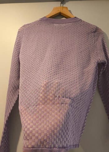 Mango Mor Triko Kadın Uzun Kollu Kazak - Görsel 3