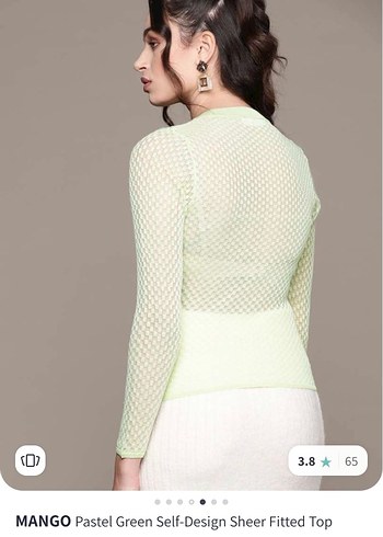 Mango Mor Triko Kadın Uzun Kollu Kazak - Görsel 7