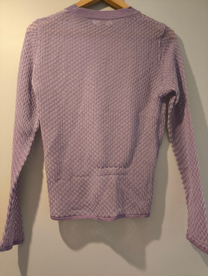 Mango Mor Triko Kadın Uzun Kollu Kazak - Görsel 2