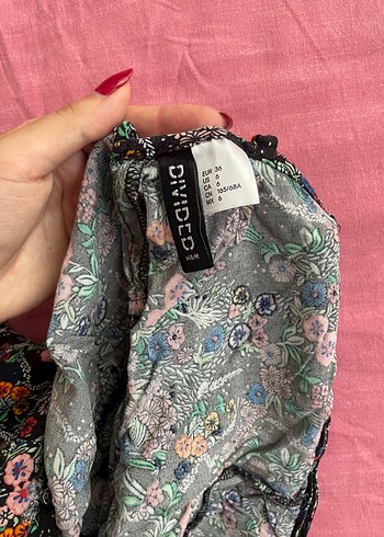 H&M H&M Çiçek Desenli Bohem Mini Plaj Tulum