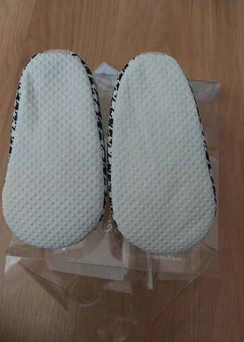 Kız Bebek Pembe İlk Adım Ayakkabısı Fiyonk Detaylı - Görsel 5