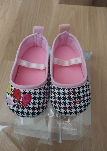 Kız Bebek Pembe İlk Adım Ayakkabısı Fiyonk Detaylı - Görsel 3
