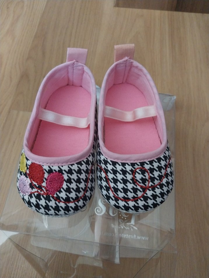 Kız Bebek Pembe İlk Adım Ayakkabısı Fiyonk Detaylı - Görsel 3