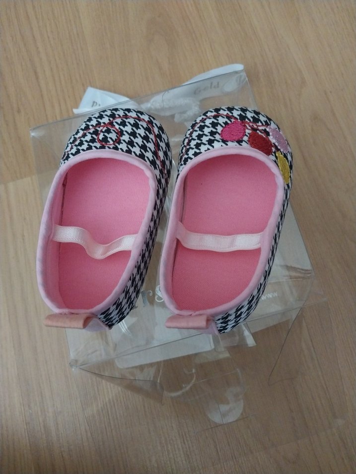Kız Bebek Pembe İlk Adım Ayakkabısı Fiyonk Detaylı - Görsel 4