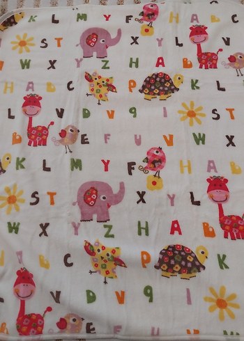 Renkli Desenli Çocuk Battaniyesi - Görsel 3