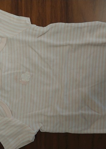 15/18 ay Bej Pastel Renkli çıtçıtlı body - Görsel 2