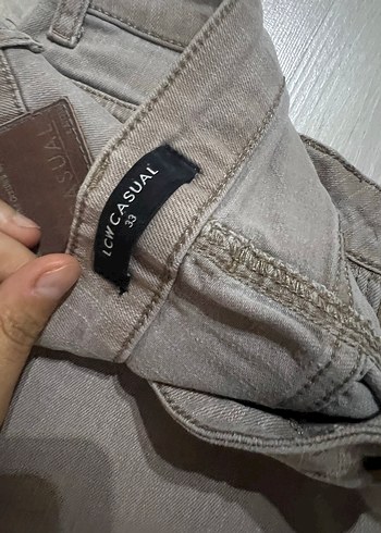Bej Erkek Kot Pantolon - Regular Fit - Görsel 2